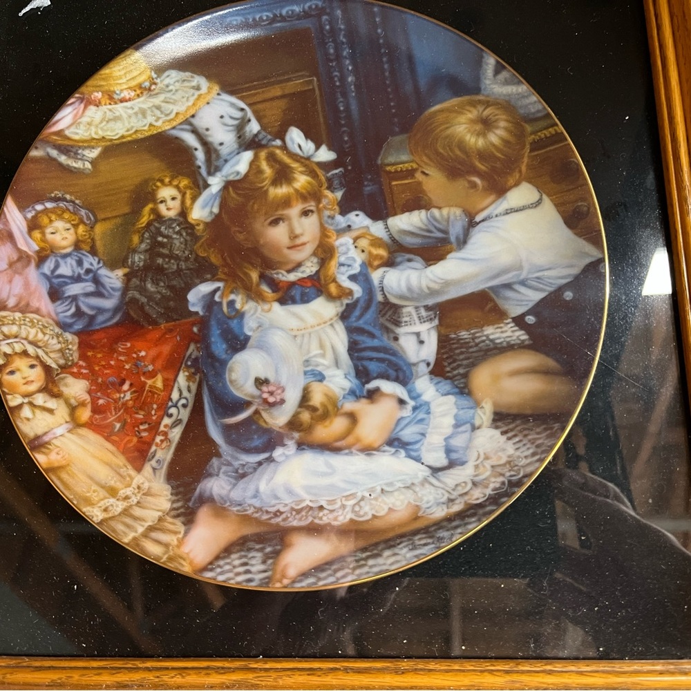 framed collection plate